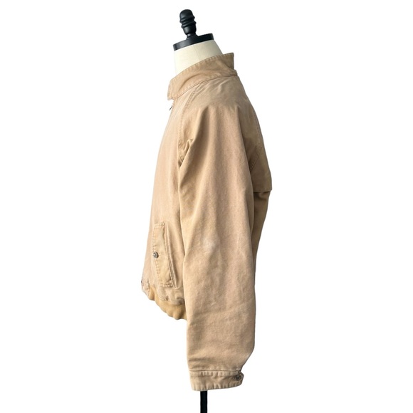 Polo Ralph Lauren Flannel Lined Insulated Canvas Harrington Jacket | LARGE - Picture 2 of 13